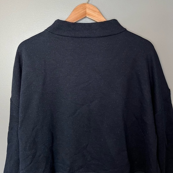 NWT Wrap London Pleated Sleeve Back Mock Neck Pullover Sweater - Picture 7 of 11